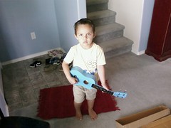 Seth and his blue guitar