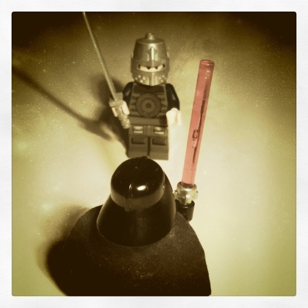 Lego Darth Vader vs Lego Knight